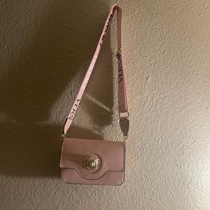 Pink Versace purse with match wallet